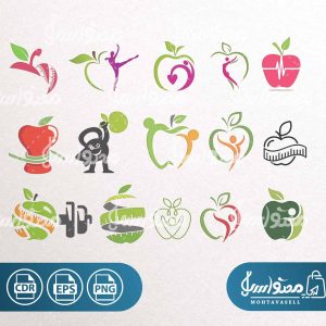طرح مکتور سیب و سلامتی