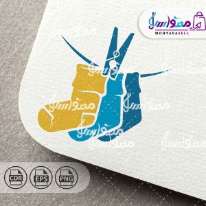 لوگو فانتزی جوراب فانتزی و گیره لباس