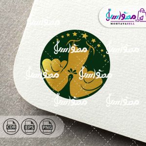 طرح لوگو لباس زنانه طلایی