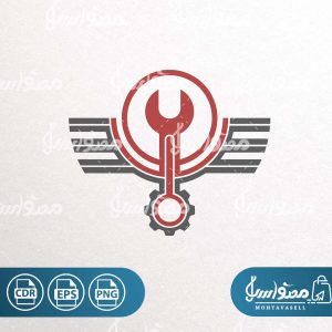 لوگو تعمیرات و مکانیکی (آچار و چرخ دنده)