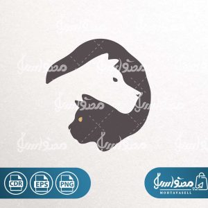 طرح وکتور گربه و سگ