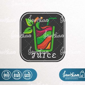 وکتور و لوگو لیوان آبمیوه و آبمیوه فروشی
